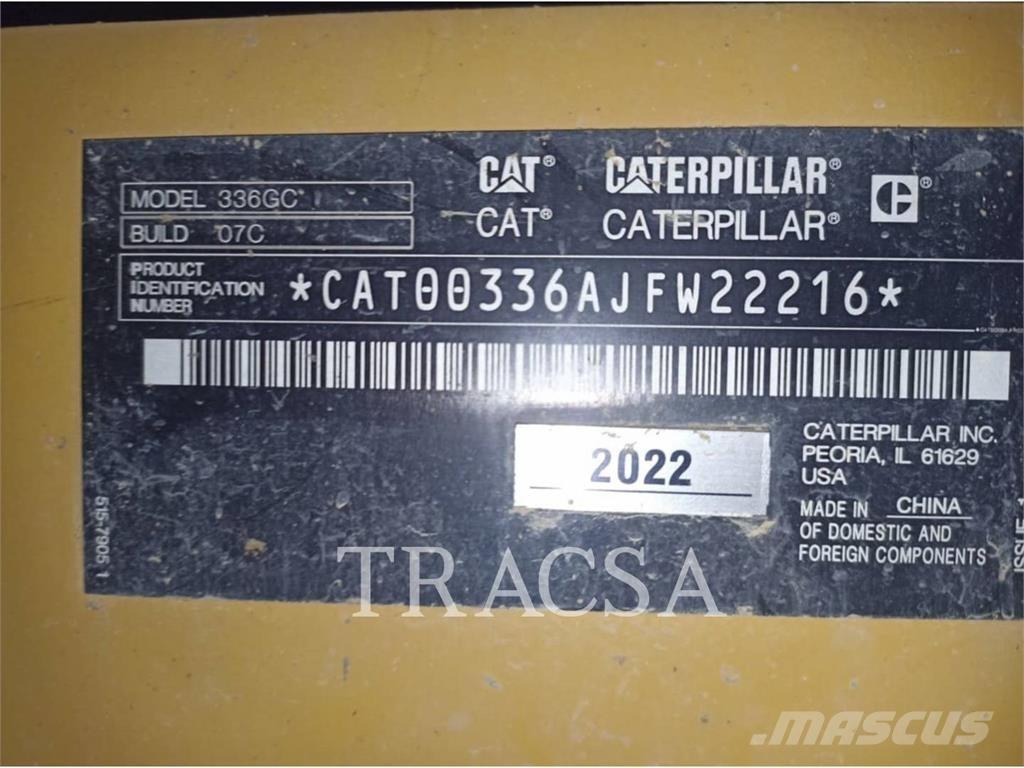 CAT 336-07GC Rupsgraafmachines