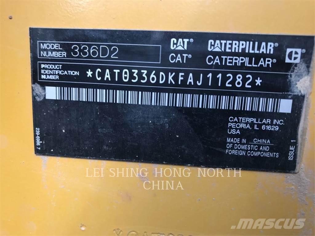 CAT 336D2 Rupsgraafmachines