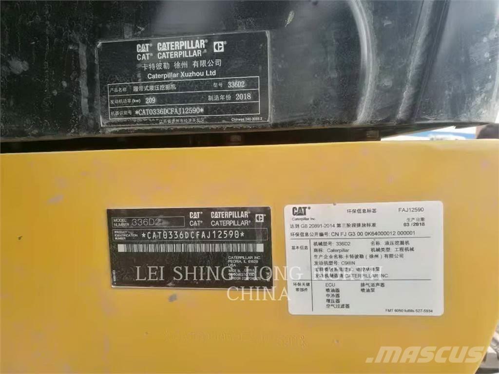 CAT 336D2 Rupsgraafmachines