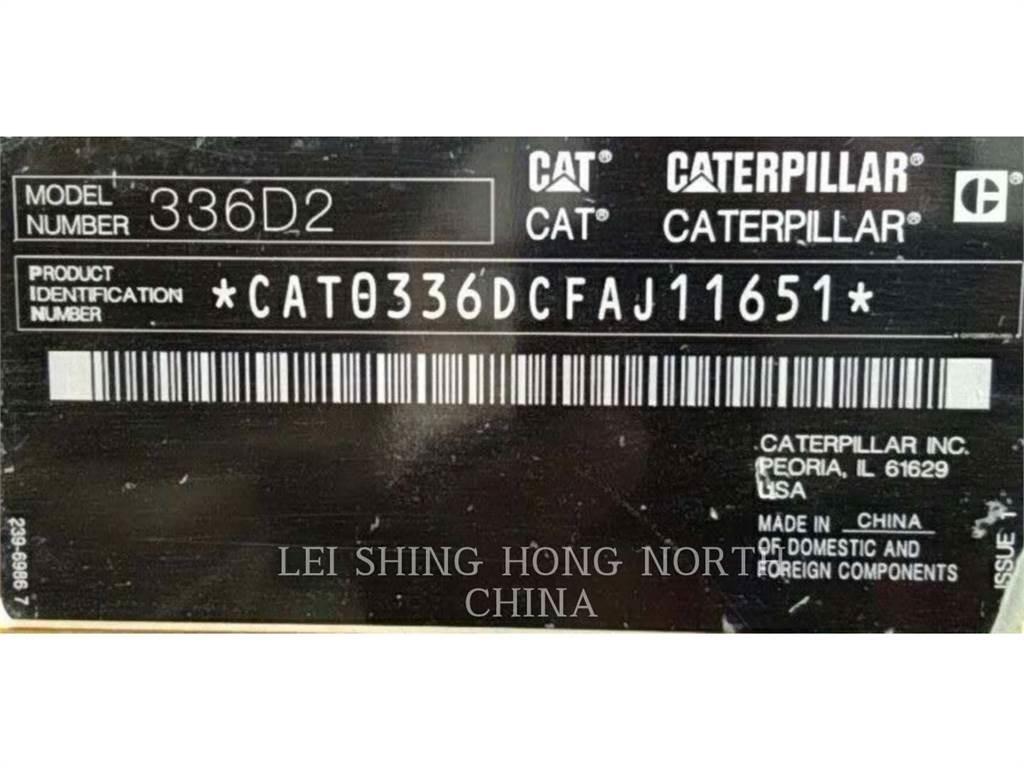 CAT 336D2 Rupsgraafmachines