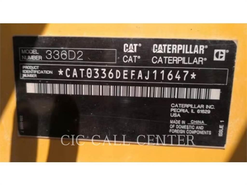 CAT 336D2 Rupsgraafmachines