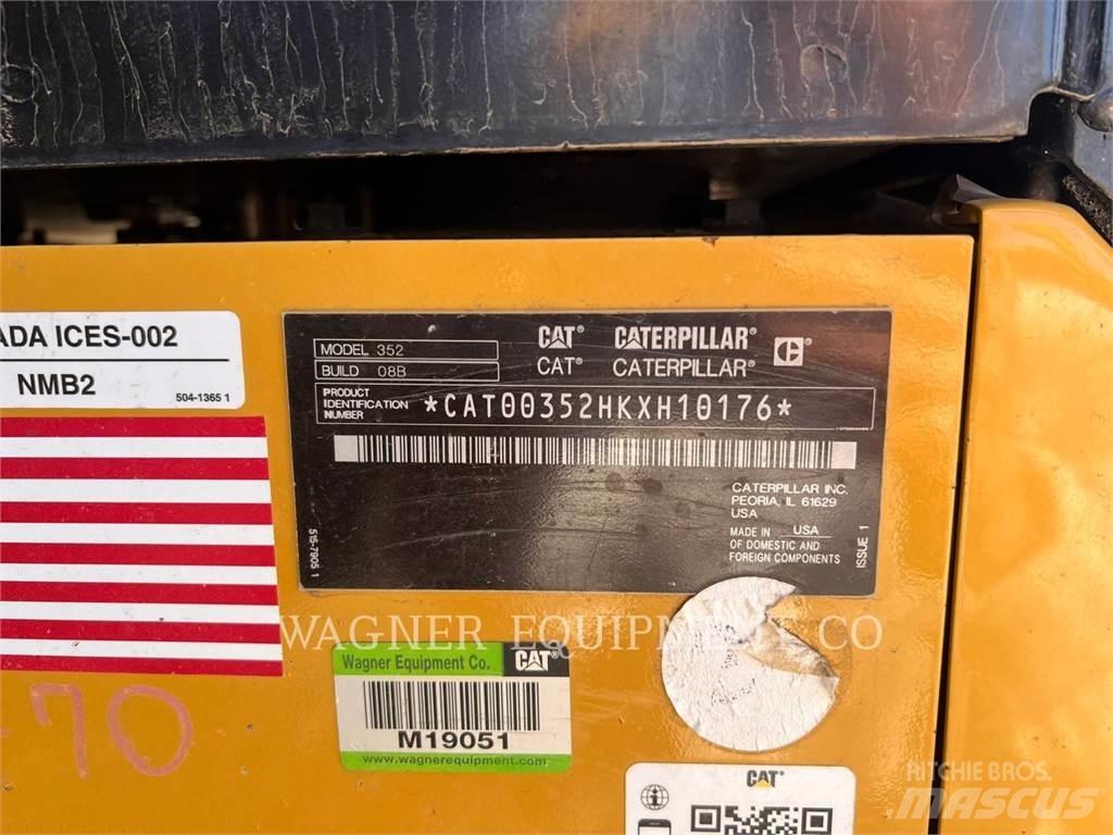 CAT 352 Rupsgraafmachines