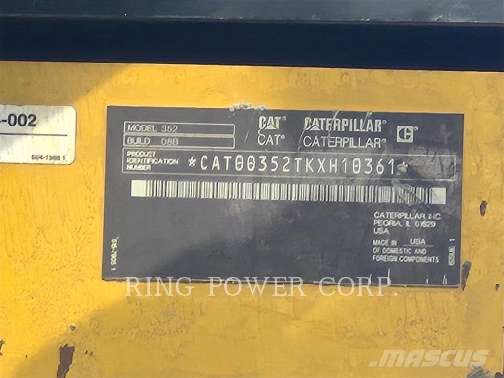 CAT 352-08 Rupsgraafmachines