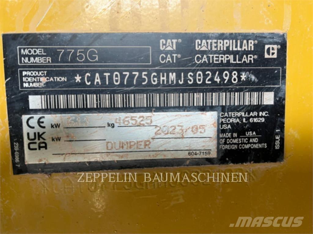 CAT 775G Knik dumptrucks