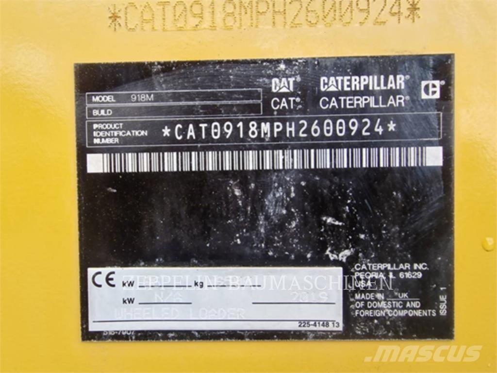 CAT 918M Wielladers