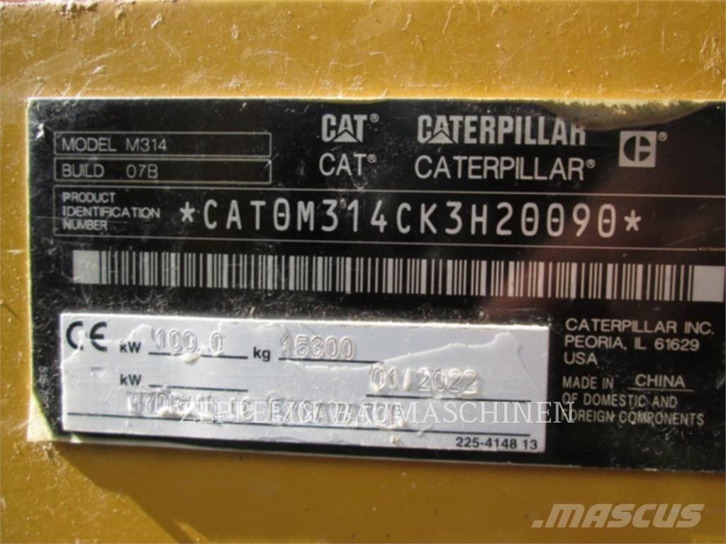 CAT M314-07A Wielgraafmachines