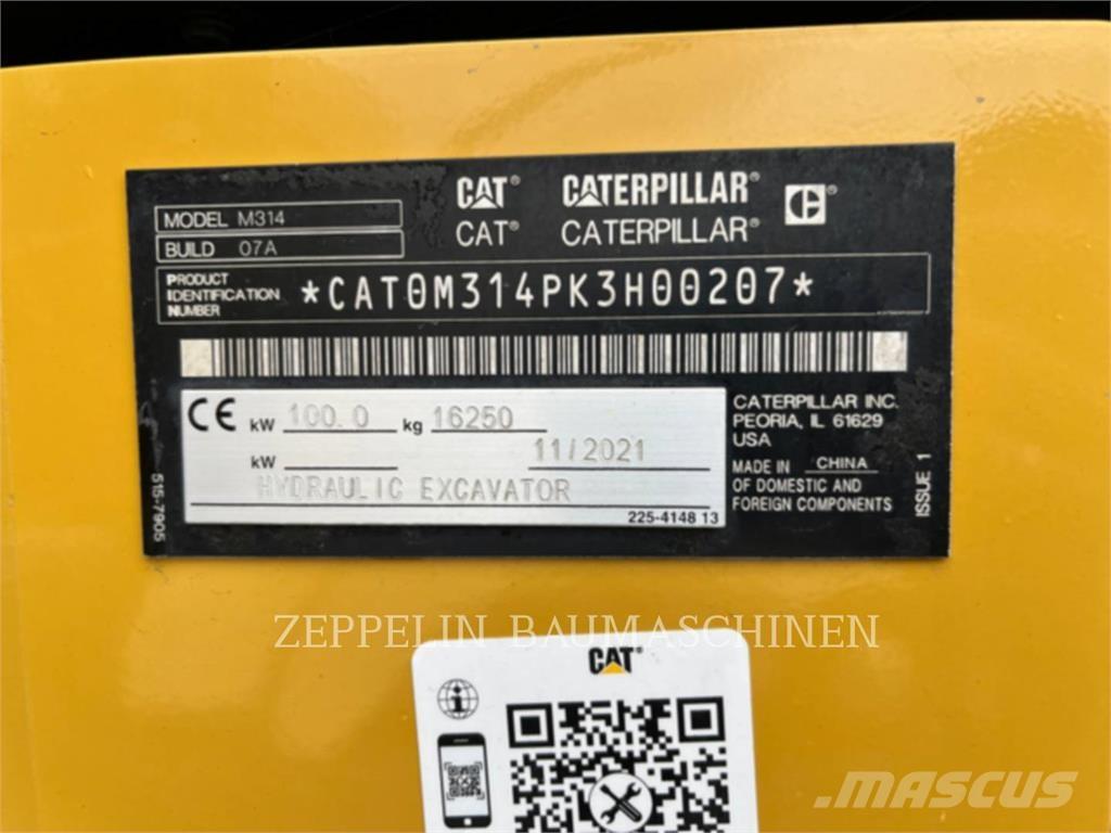 CAT M314-07A Wielgraafmachines