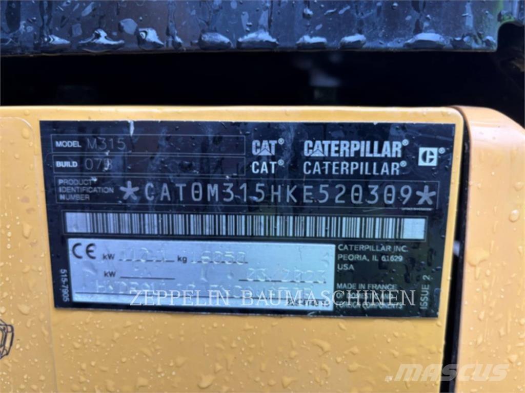 CAT M315-07A Wielgraafmachines