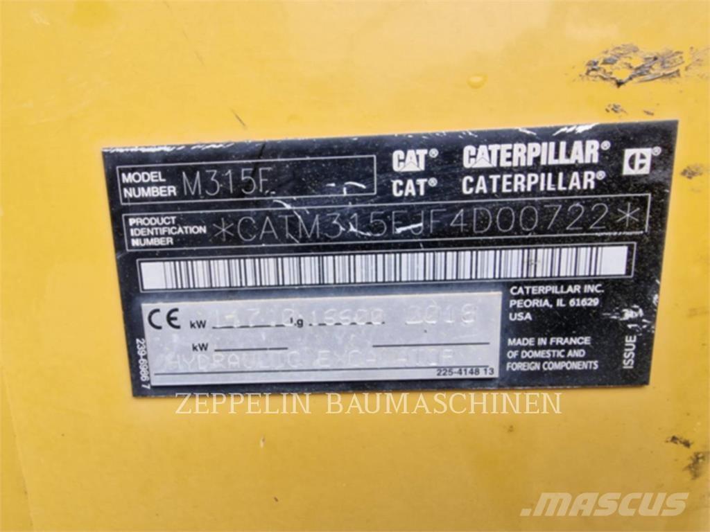 CAT M315F Wielgraafmachines