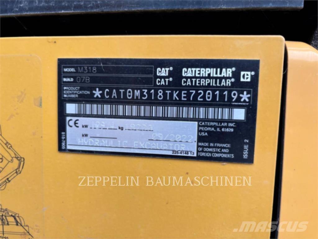 CAT M318-07A Wielgraafmachines