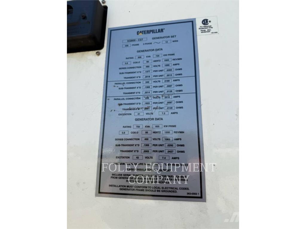 CAT XQ800 Overige generatoren