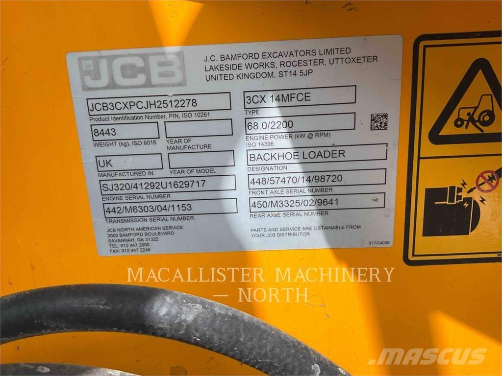 JCB 3CX Graaf-laadcombinaties