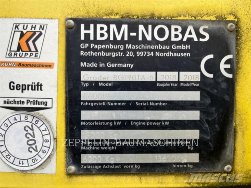 Nobas GMBH BG190T/TA- Graders