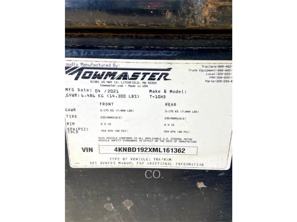 TOWMASTER T-10DH Overige aanhangers