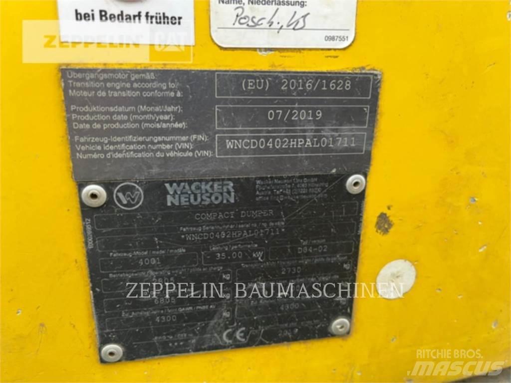 Wacker 4001 Knik dumptrucks