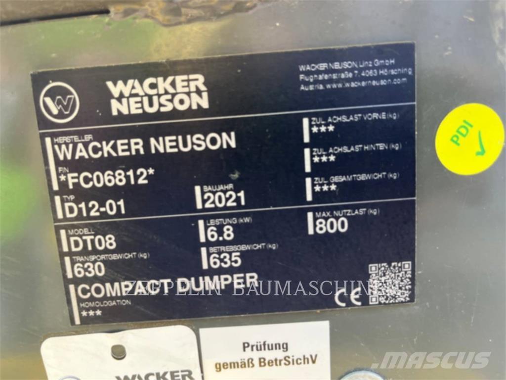 Wacker DT08 Knik dumptrucks