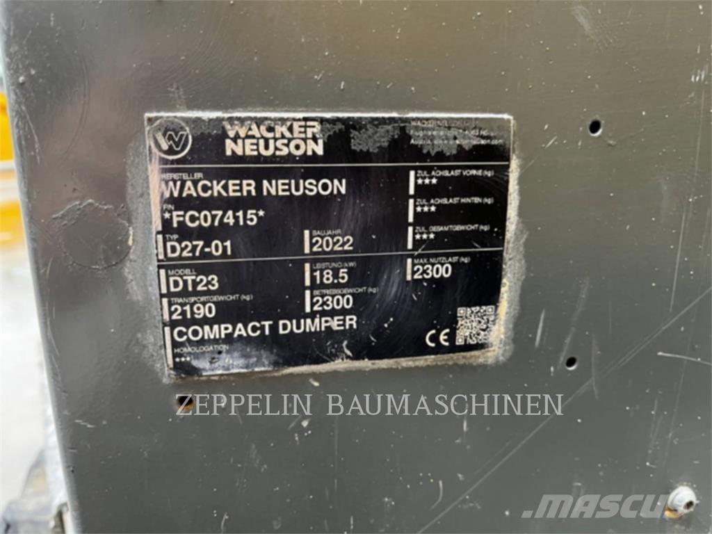 Wacker DT23 Knik dumptrucks