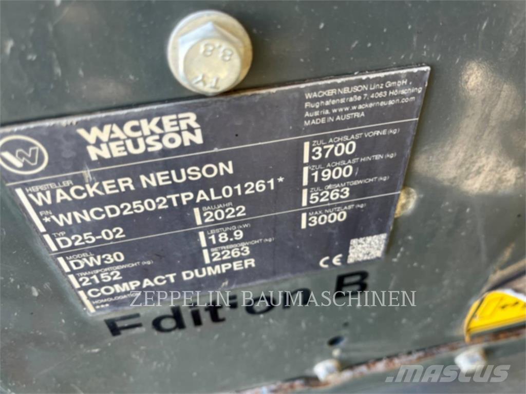 Wacker DW30 Knik dumptrucks