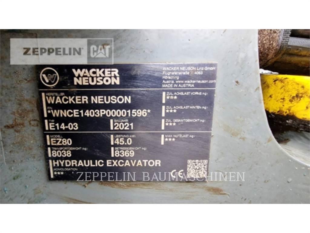 Wacker EZ80 Rupsgraafmachines