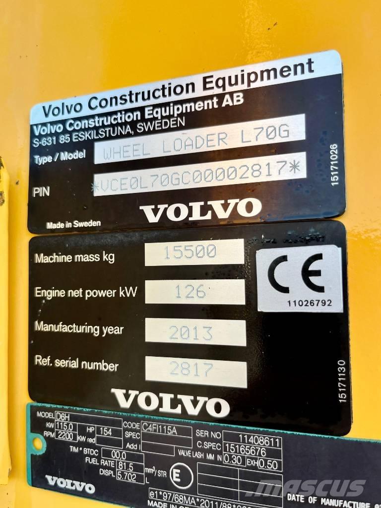 Volvo L 70 G Wielladers