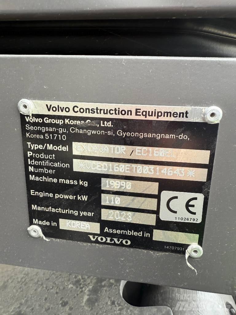 Volvo EC 160 E Rupsgraafmachines