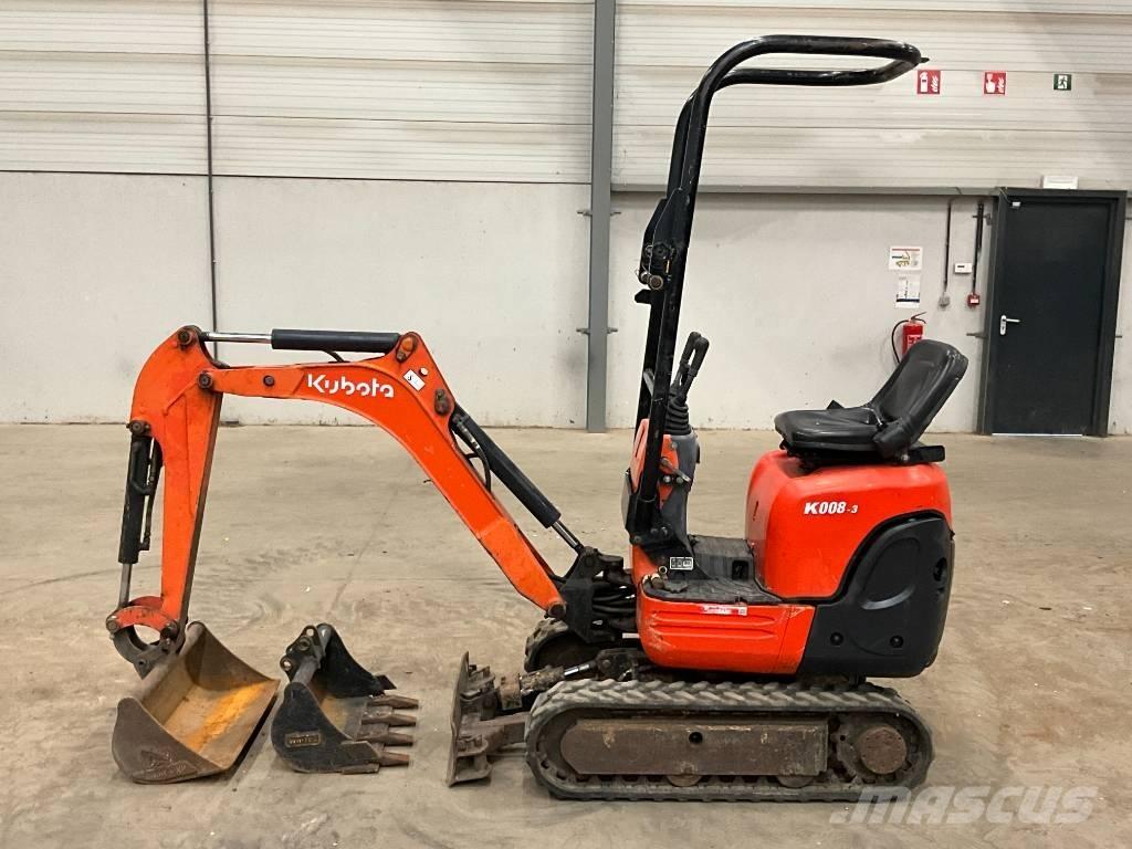 Kubota K 008-3 Minigraafmachines < 7t