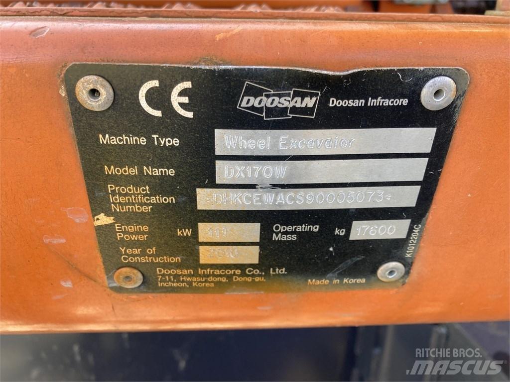 Doosan DX 170 W Wielgraafmachines