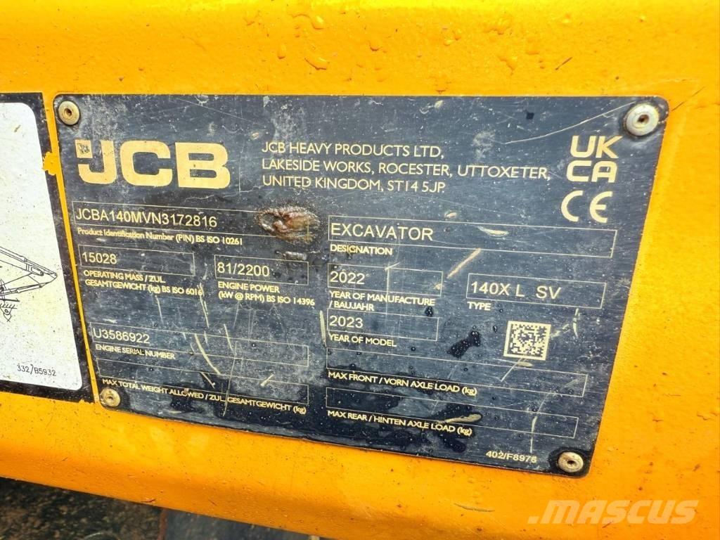 JCB 140 X Rupsgraafmachines
