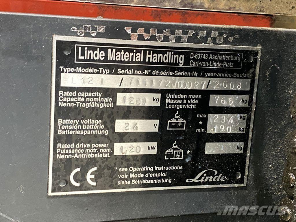 Linde L12I Stapelaar meeloop