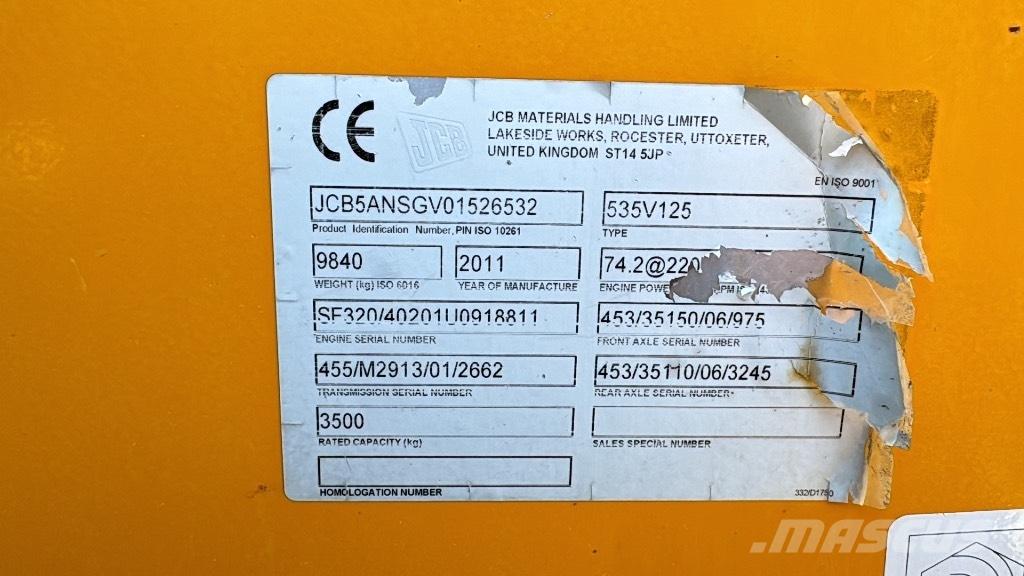 JCB 535-125 Hiviz Verreikers