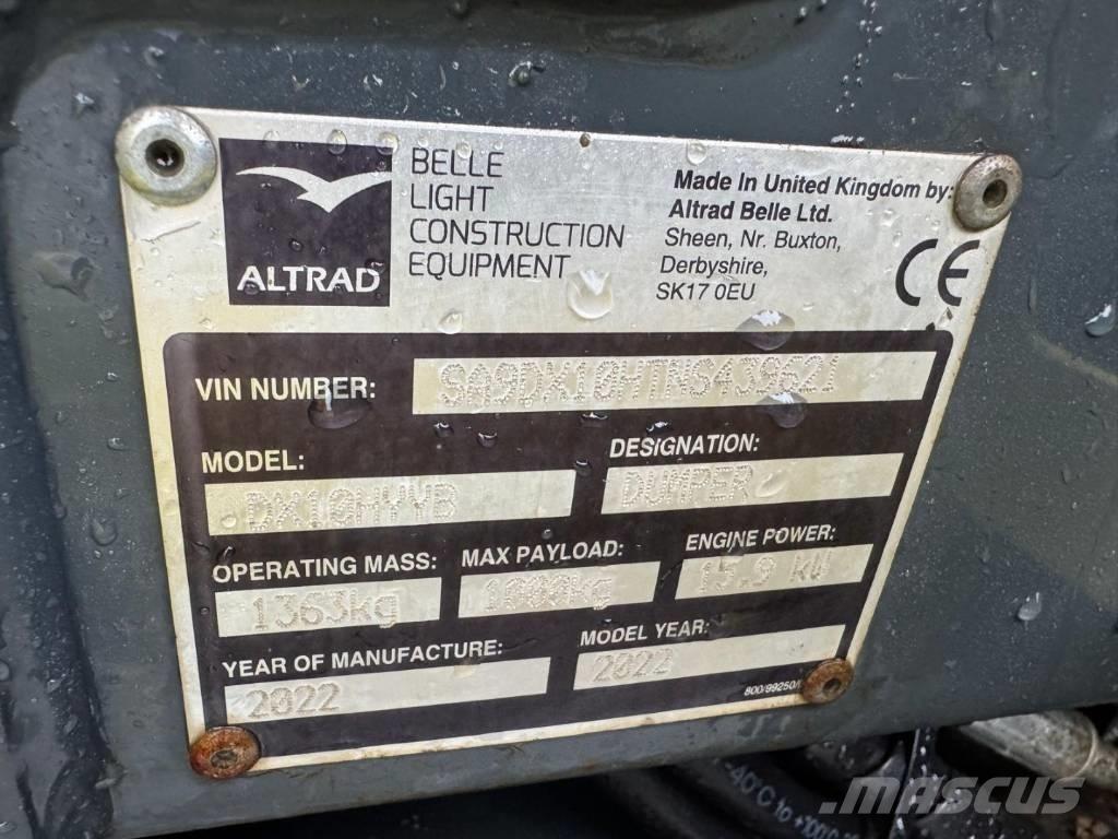 Altrad Belle DX1000 Mini Dumpers