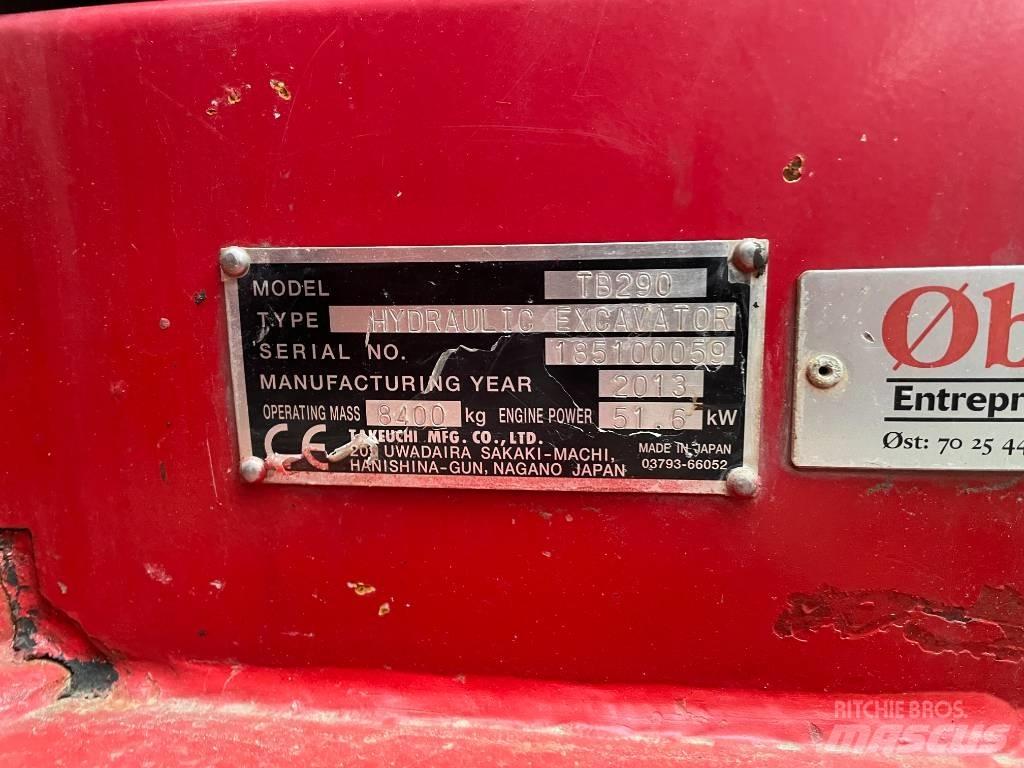 Takeuchi TB290 Midigraafmachines 7t - 12t