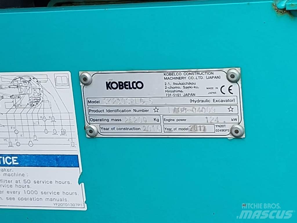 Kobelco SK230SRLC-5 Rupsgraafmachines
