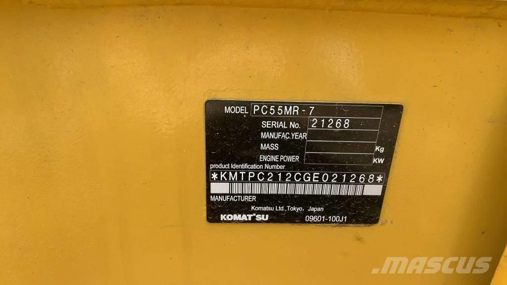 Komatsu PC 55 MR Rupsgraafmachines