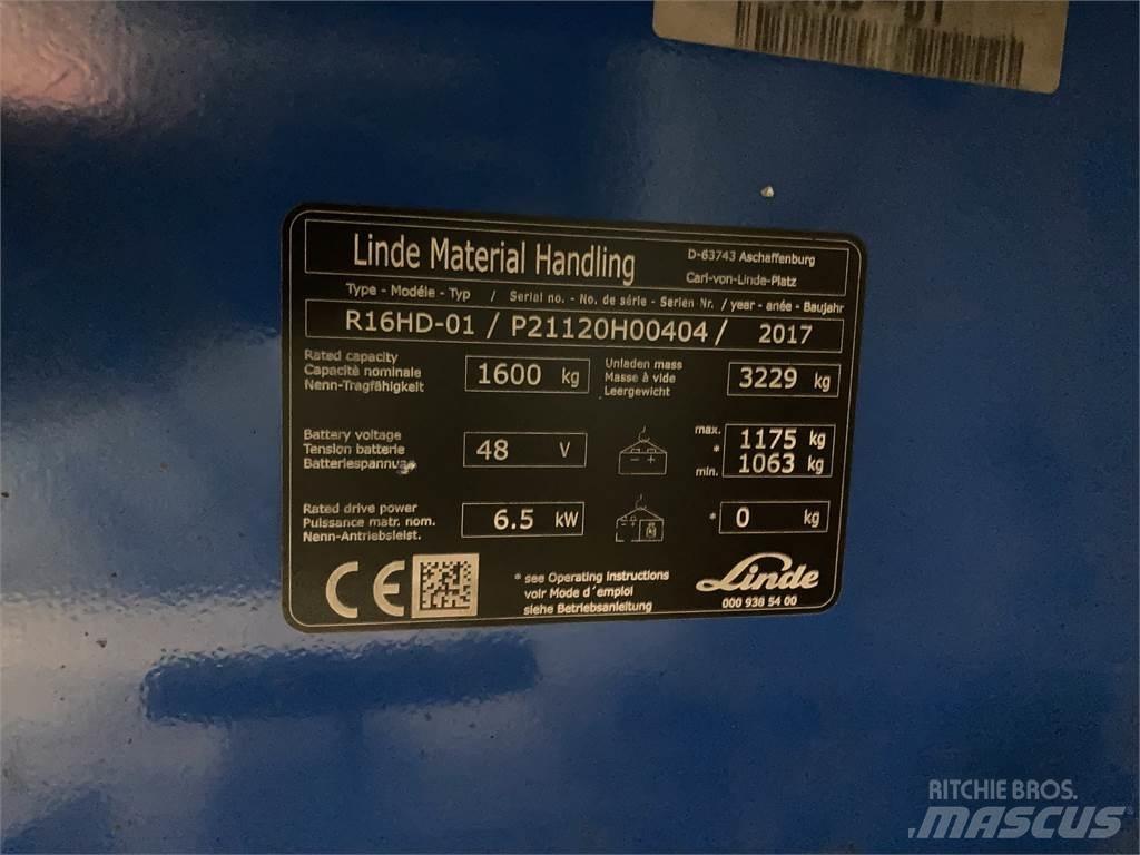 Linde R16HD Reachtruck voor hoog niveau