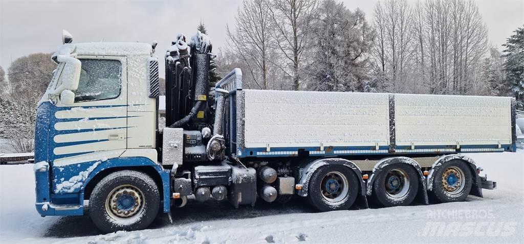 Volvo FH500 Vlakke laadvloer met kraan