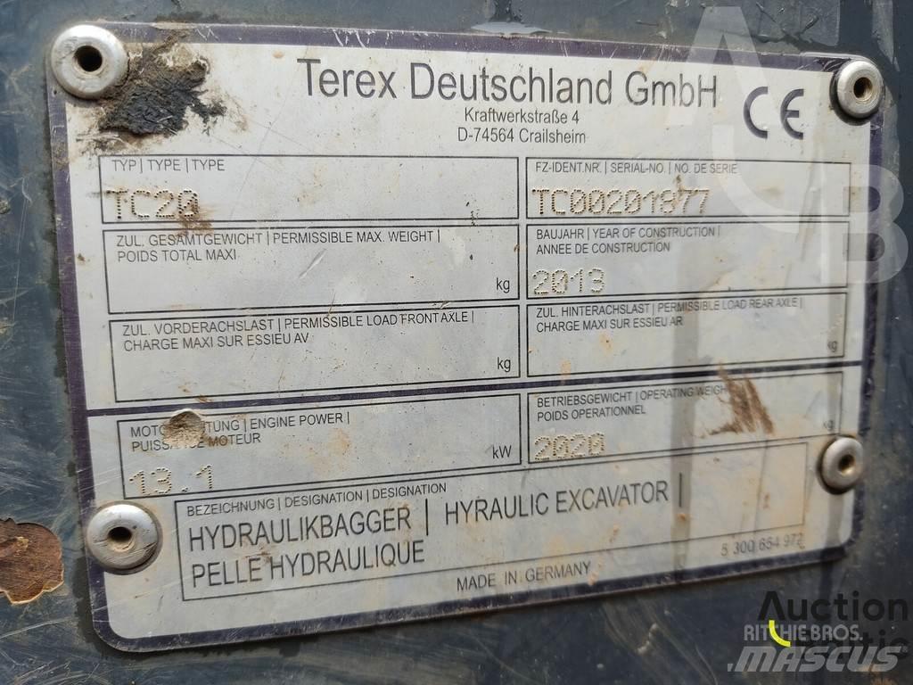 Terex TC 20 Minigraafmachines < 7t