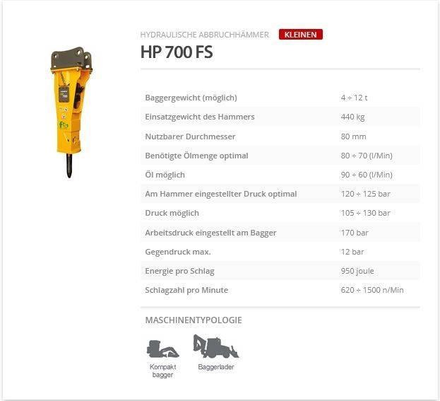 Indeco HP 700 FS Hamers en brekers