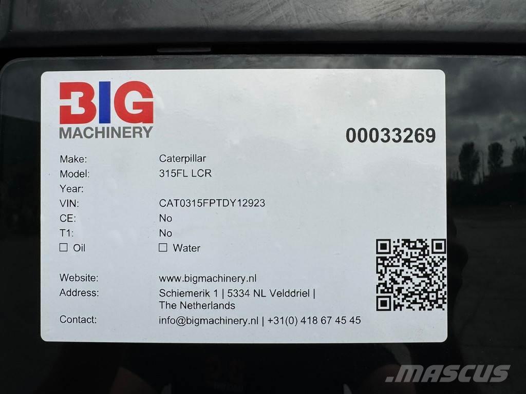 CAT 315F LCR Rupsgraafmachines
