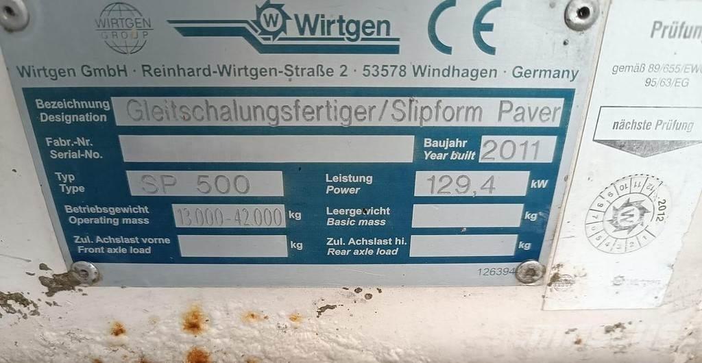 Wirtgen SP500 Asfaltafwerkmachines