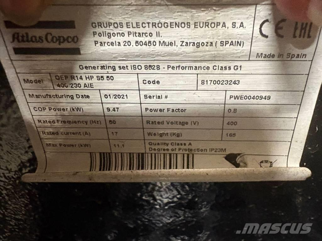 Atlas Copco QEP R 14 Benzine generatoren