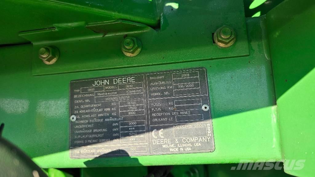 John Deere S 690 i Maaidorsmachines