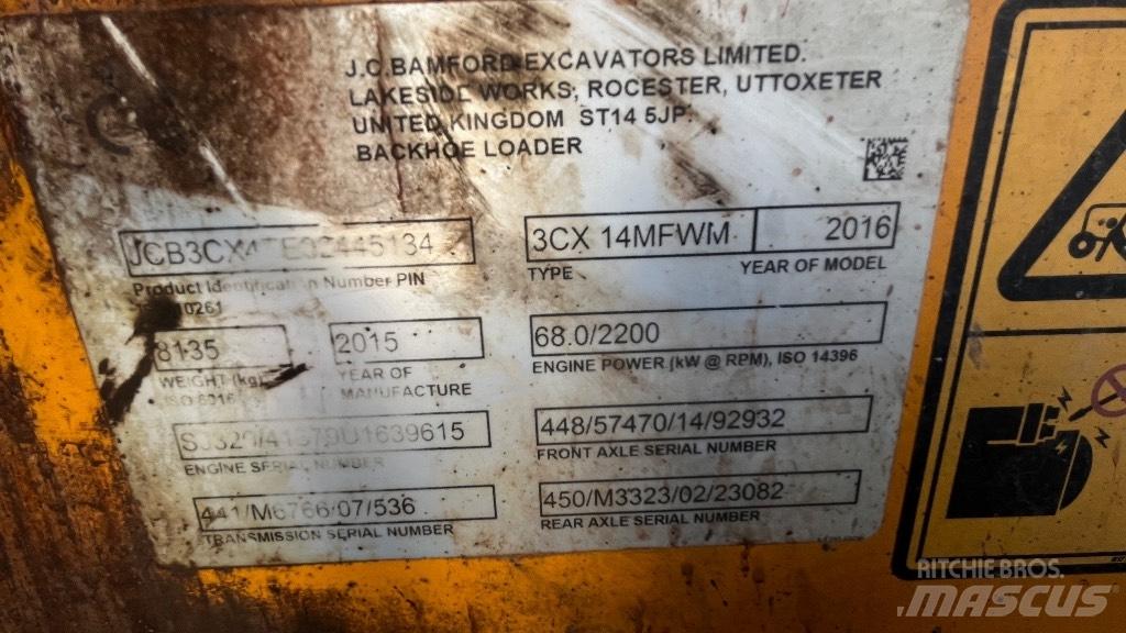 JCB 3 CX Graaf-laadcombinaties
