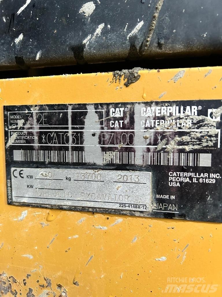 CAT 312 E Rupsgraafmachines
