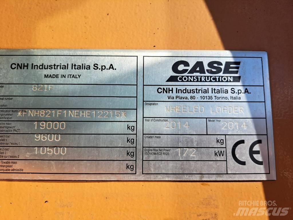 CASE 821 F Wielladers