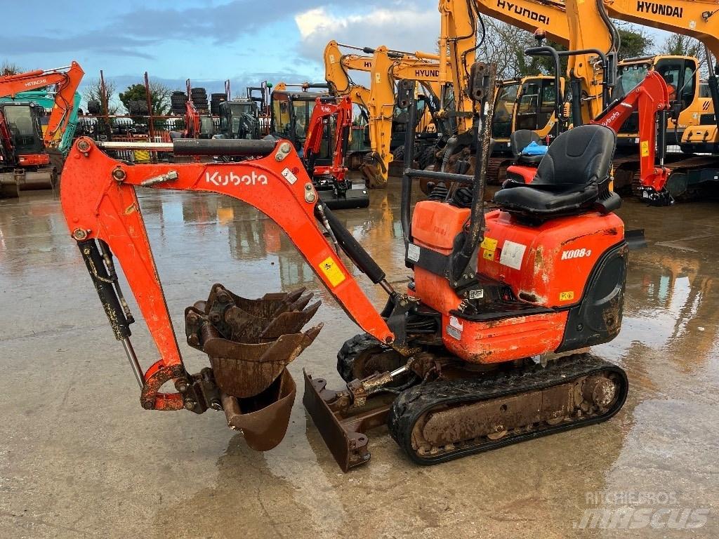 Kubota K 008-3 Minigraafmachines < 7t