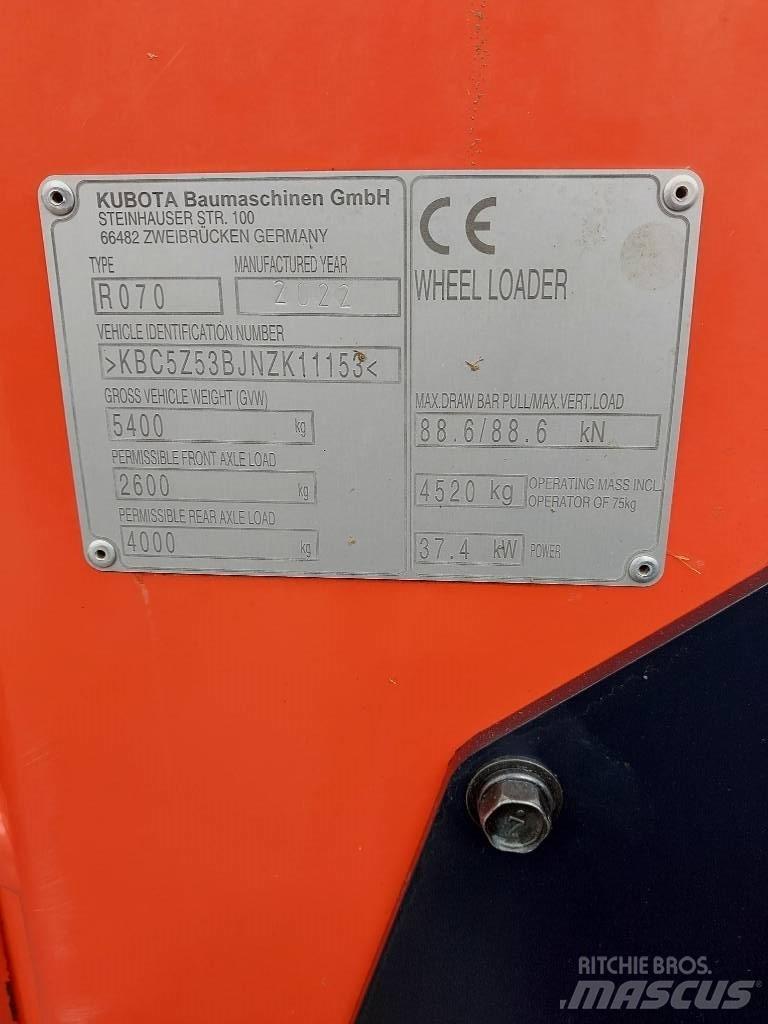 Kubota R 070 Wielladers