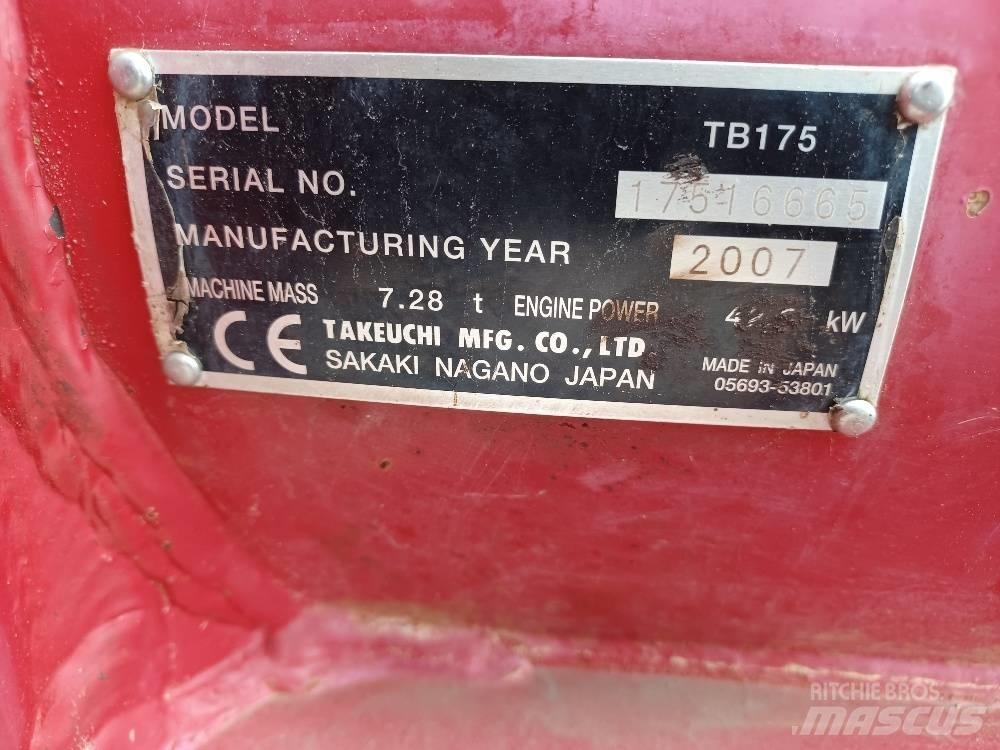 Takeuchi TB175 Midigraafmachines 7t - 12t