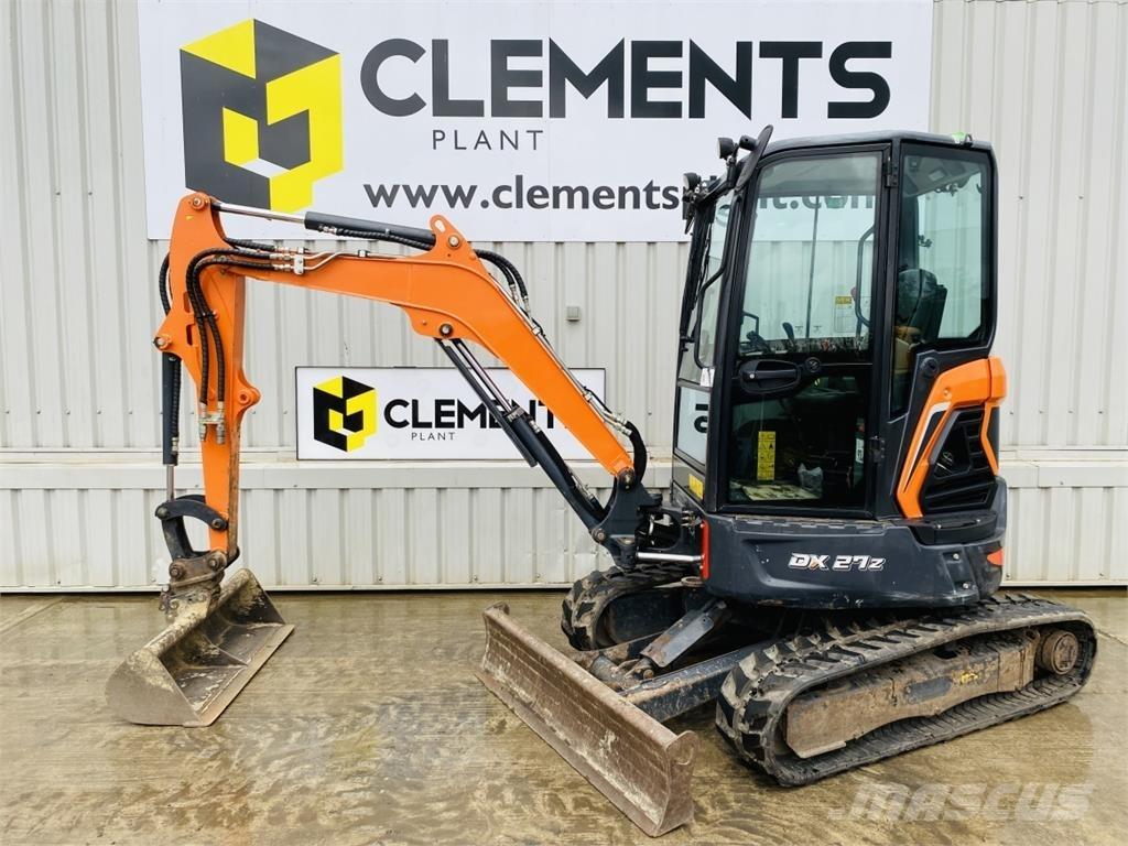 Doosan DX27Z Minigraafmachines < 7t