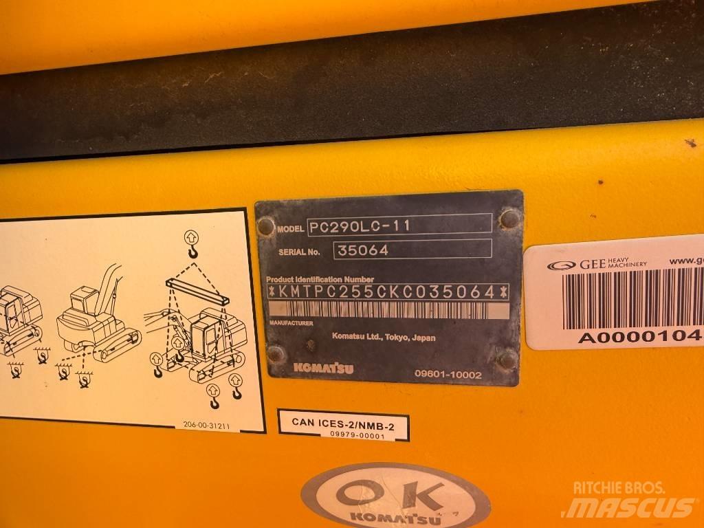 Komatsu PC290LC-11 Rupsgraafmachines